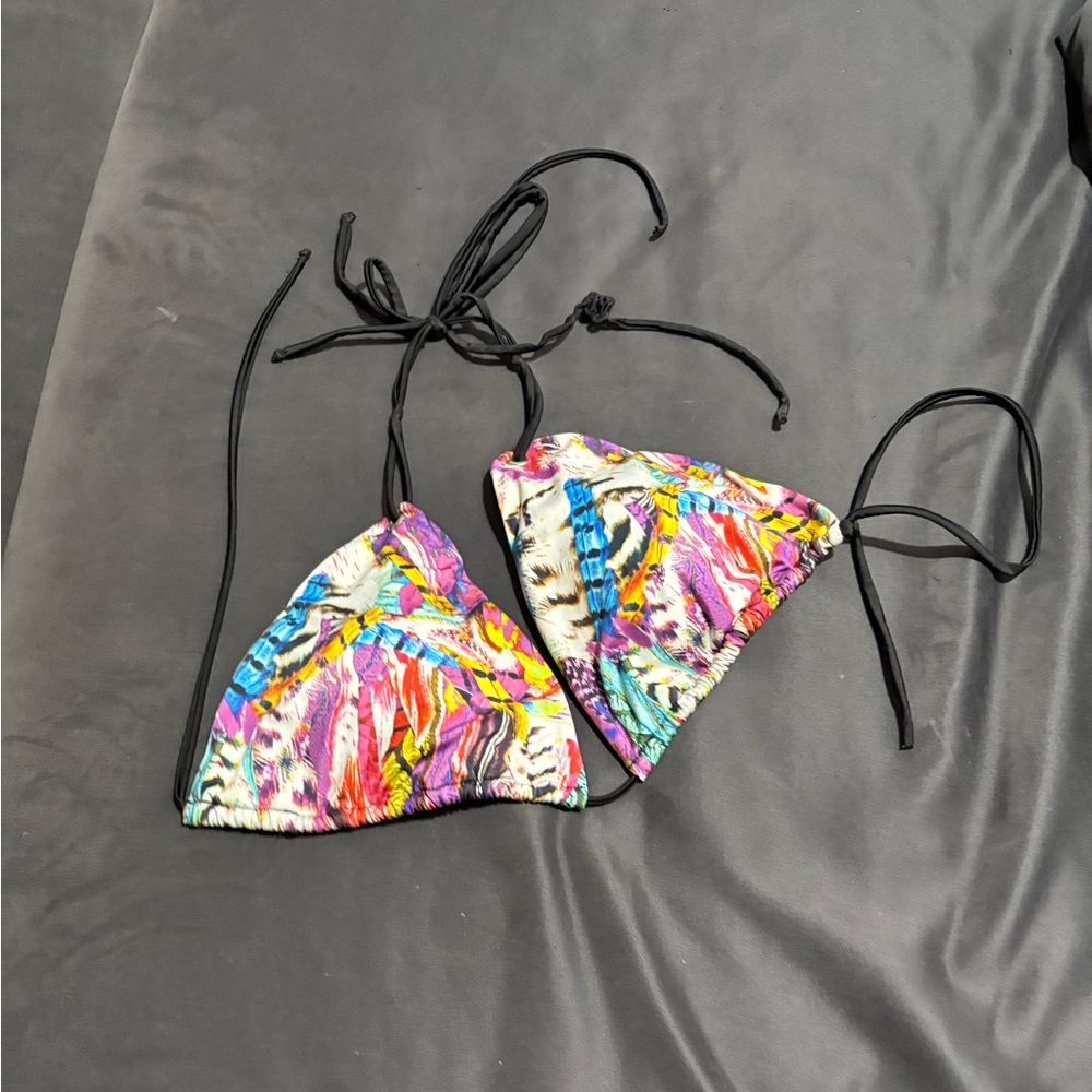Colorful Abstract Bikini Top